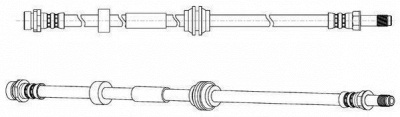 JURID 172717j -  Тормозной шланг