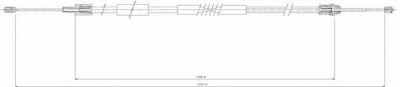 JURID 432420j -  Трос, стояночная тормозная система