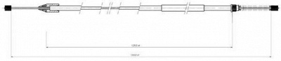 JURID 432422j -  Трос, стояночная тормозная система