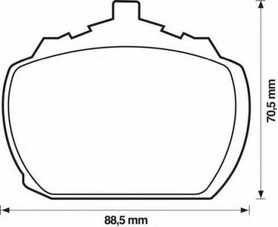 JURID 571233j -  Комплект тормозных колодок, дисковый тормоз