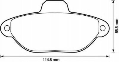 JURID 571528j -  Комплект тормозных колодок, дисковый тормоз