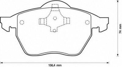 JURID 571921j -  Комплект тормозных колодок, дисковый тормоз