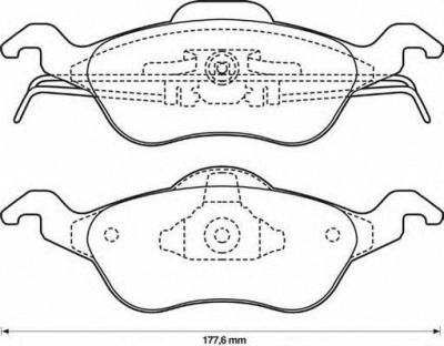 JURID 571967d -  Комплект тормозных колодок, дисковый тормоз