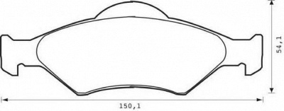 JURID 571996j -  Комплект тормозных колодок, дисковый тормоз