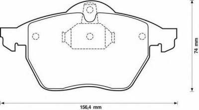 JURID 571997jc -  Комплект тормозных колодок, дисковый тормоз