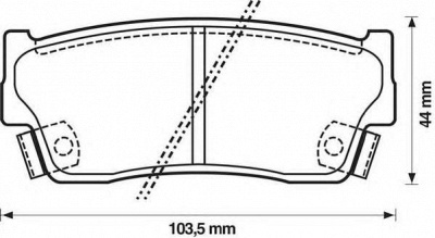 JURID 572166j -  Комплект тормозных колодок, дисковый тормоз