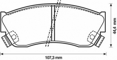JURID 572179j -  Комплект тормозных колодок, дисковый тормоз