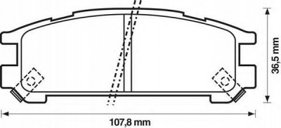 JURID 572197j -  Комплект тормозных колодок, дисковый тормоз