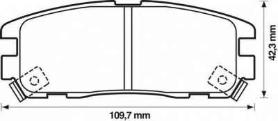 JURID 572221j -  Комплект тормозных колодок, дисковый тормоз