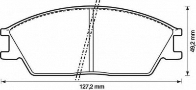 JURID 572268j -  Комплект тормозных колодок, дисковый тормоз