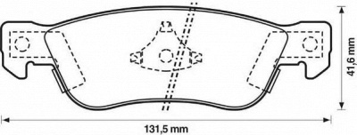 JURID 572322j -  Комплект тормозных колодок, дисковый тормоз