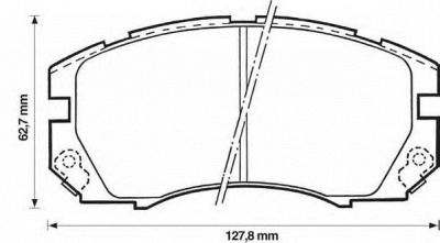 JURID 572377j -  Комплект тормозных колодок, дисковый тормоз