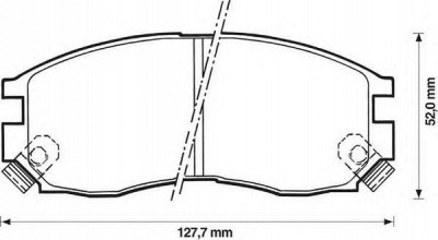 JURID 572381j -  Комплект тормозных колодок, дисковый тормоз