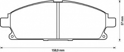 JURID 572466j -  Комплект тормозных колодок, дисковый тормоз