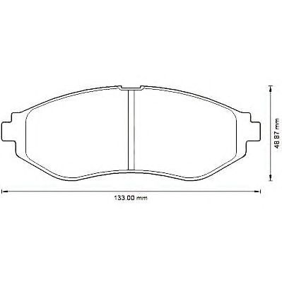 JURID 572539j -  Комплект тормозных колодок, дисковый тормоз