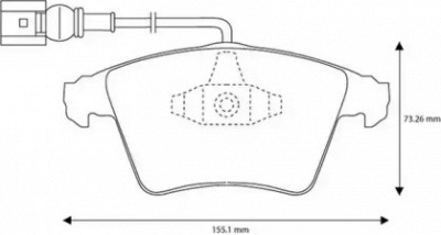 JURID 573159j -  Комплект тормозных колодок, дисковый тормоз