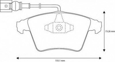 JURID 573159jc -  Комплект тормозных колодок, дисковый тормоз