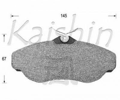 KAISHIN d10101 -  Комплект тормозных колодок, дисковый тормоз