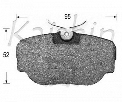 KAISHIN d10106 -  Комплект тормозных колодок, дисковый тормоз