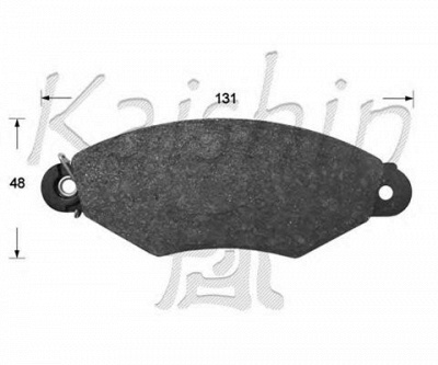 KAISHIN d10167 -  Комплект тормозных колодок, дисковый тормоз