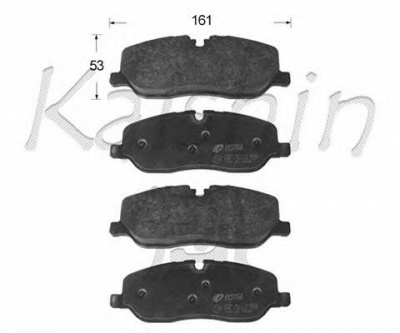 KAISHIN d10168 -  Комплект тормозных колодок, дисковый тормоз