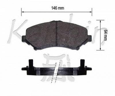 KAISHIN d10173 -  Комплект тормозных колодок, дисковый тормоз
