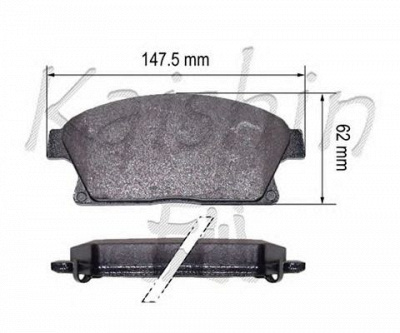 KAISHIN d10178 -  Комплект тормозных колодок, дисковый тормоз