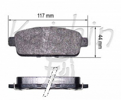 KAISHIN d10179 -  Комплект тормозных колодок, дисковый тормоз