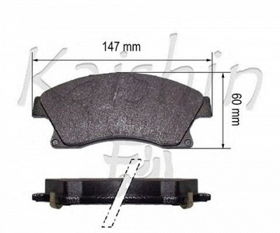 KAISHIN d10180 -  Комплект тормозных колодок, дисковый тормоз