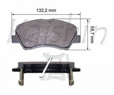 KAISHIN d10192 -  Комплект тормозных колодок, дисковый тормоз