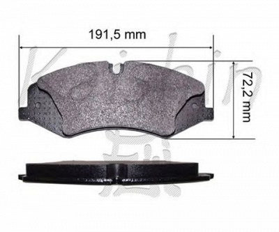 KAISHIN d10193 -  Комплект тормозных колодок, дисковый тормоз