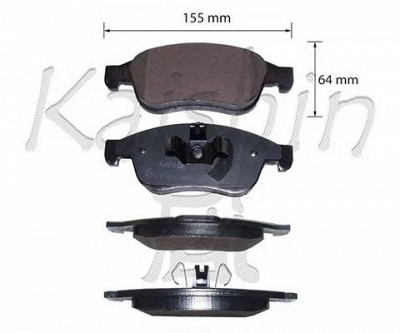 KAISHIN d10213 -  Комплект тормозных колодок, дисковый тормоз