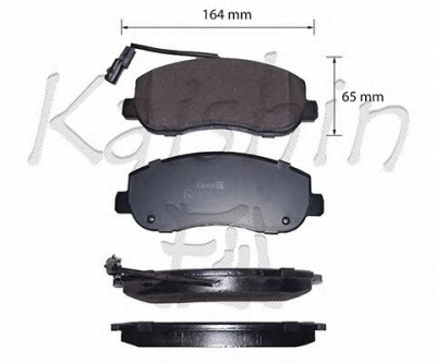 KAISHIN d10214 -  Комплект тормозных колодок, дисковый тормоз