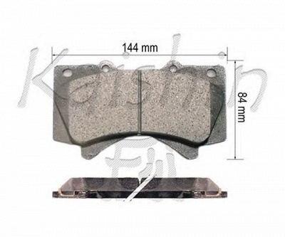 KAISHIN d2278 -  Комплект тормозных колодок, дисковый тормоз