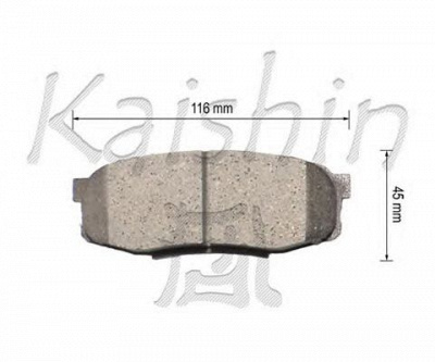 KAISHIN d2281 -  Комплект тормозных колодок, дисковый тормоз