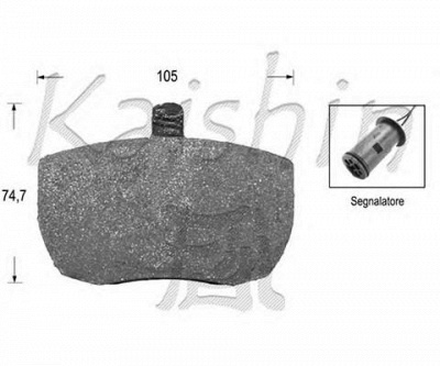 KAISHIN d5303 -  Комплект тормозных колодок, дисковый тормоз