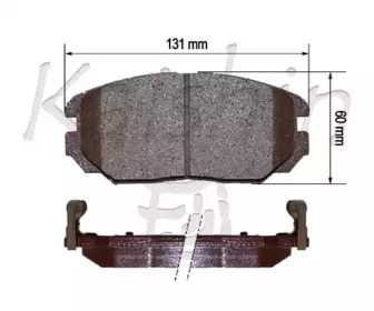 KAISHIN fk11183 -  Комплект тормозных колодок, дисковый тормоз