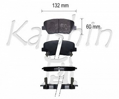 KAISHIN fk11283 -  Комплект тормозных колодок, дисковый тормоз