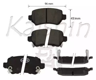 KAISHIN fk11335 -  Комплект тормозных колодок, дисковый тормоз