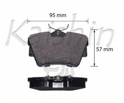 KAISHIN fk1278 -  Комплект тормозных колодок, дисковый тормоз