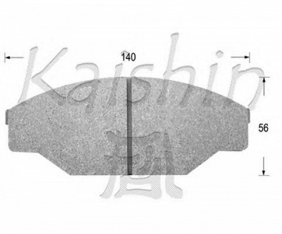 KAISHIN fk2069 -  Комплект тормозных колодок, дисковый тормоз