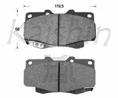 KAISHIN fk2215 -  Комплект тормозных колодок, дисковый тормоз