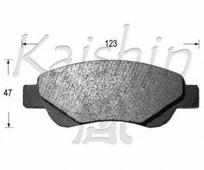 KAISHIN fk2264 -  Комплект тормозных колодок, дисковый тормоз