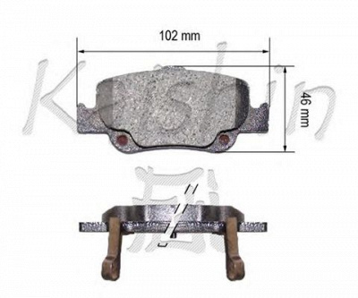 KAISHIN fk2299 -  Комплект тормозных колодок, дисковый тормоз