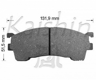 KAISHIN fk3084 -  Комплект тормозных колодок, дисковый тормоз