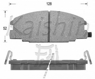 KAISHIN fk4029 -  Комплект тормозных колодок, дисковый тормоз