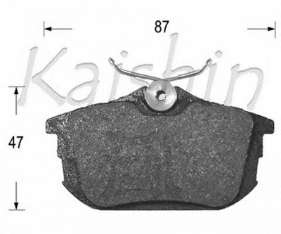 KAISHIN fk6120 -  Комплект тормозных колодок, дисковый тормоз