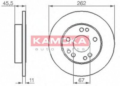 KAMOKA 103106 -  Тормозной диск