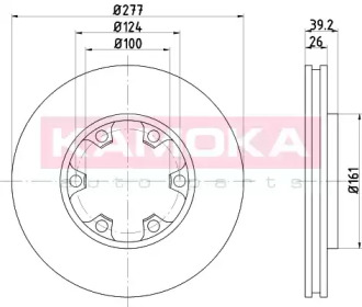 KAMOKA 1031084 -  Тормозной диск