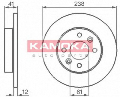 KAMOKA 103110 -  Тормозной диск